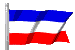 Flagge Serbien und Montenegro